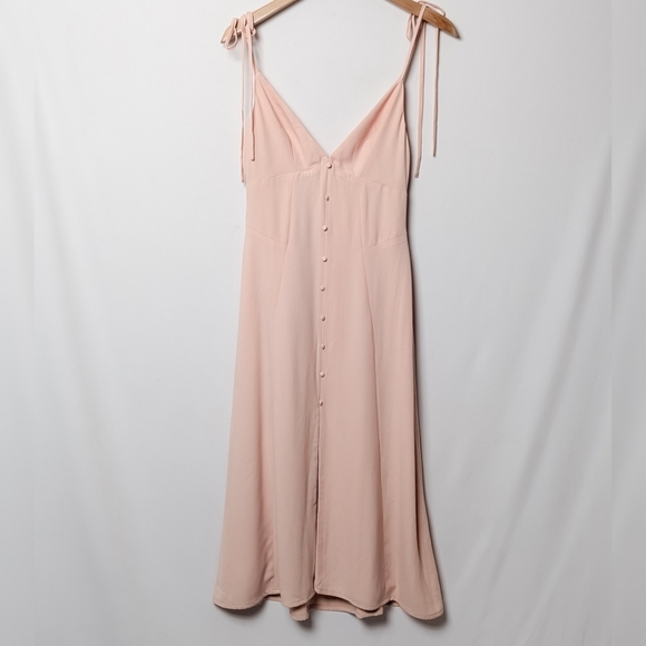 HOUSE OF CB Cornelia Dress Pink Midi  S Small - Picture 6 of 9